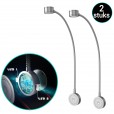 LED Bedlampjes met flexibele arm, dimfunctie en USB - BLL1001