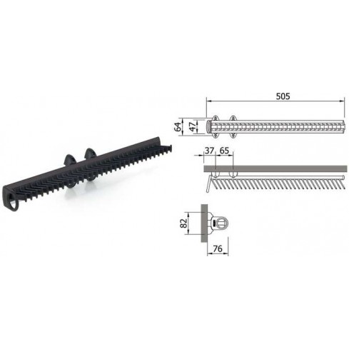 Servetto dassenhouder zwart