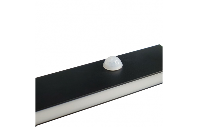 COB-LED verlichte roede met bewegingssensor zwart (inclusief trafo)