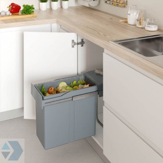 Uittrekbare inbouw afvalbak 40 liter 