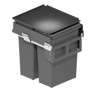 Inbouwafvalbak voor frontbevestiging 450 mm 
