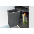 Afvalbak inbouw 24 liter antraciet