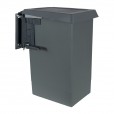 Afvalbak inbouw 24 liter antraciet