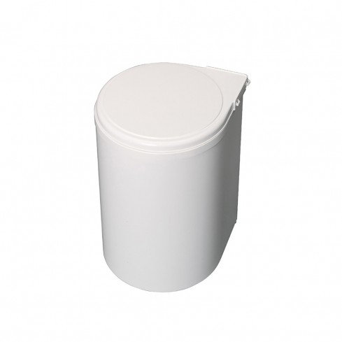 Afvalbak inbouw 13 liter wit 