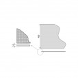 Anti-slip mat grijs