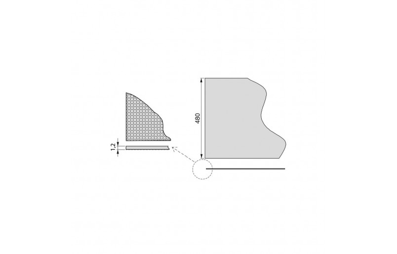 Anti-slip mat grijs