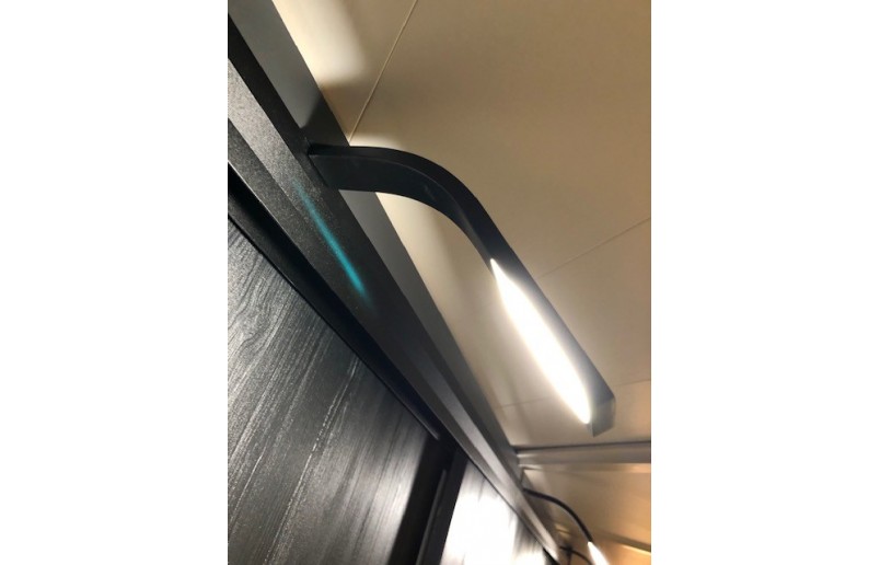 Arc LED spot gebogen zwart - AC1900ZW