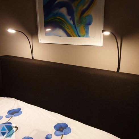 LED Bedlampjes met flexibele arm en dimfunctie ( 2 stuks)