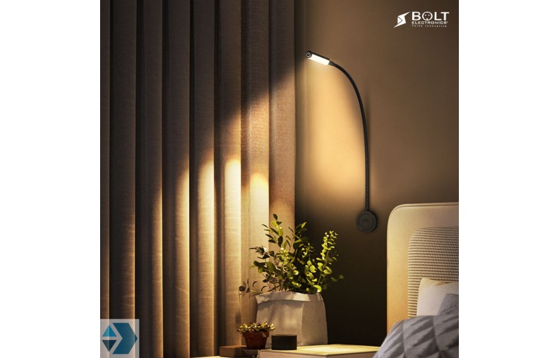 LED Bed leeslamp met dubbele USB poort