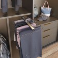 Uittrekbaar pantalonrek antraciet voor 11 pantalons