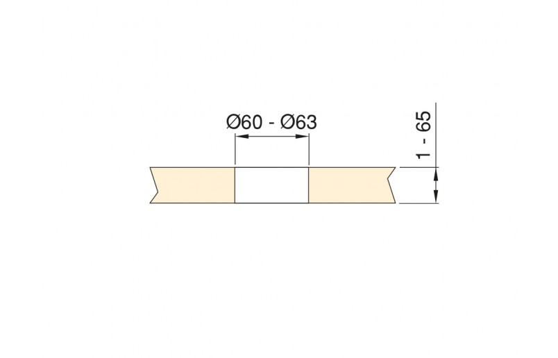 Meubel stopcontact inbouw met RVS deksel - SC1000RVS