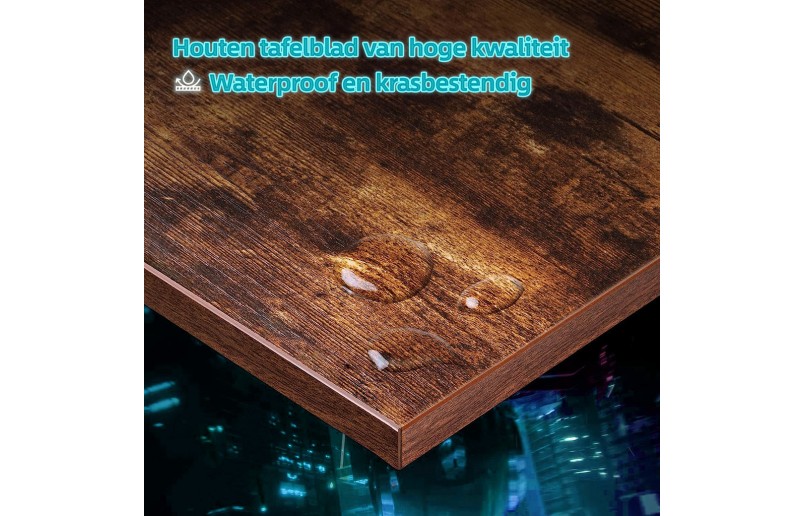 Gaming hoekbureau Dex vintage look topblad 