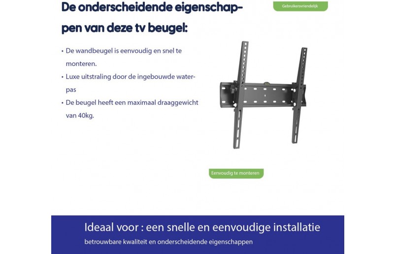 TV muurbeugel 40kg