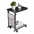 Laptoptafel  zwart - bijzettafel / bedtafel verstelbaar en verrijdbaar
