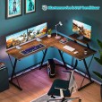 Gaming hoekbureau Dex vintage look topblad 