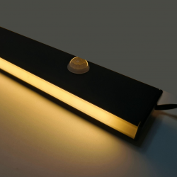 COB-LED verlichte roede met bewegingssensor zwart (inclusief trafo)