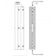 Deurspanbeslag infreesbaar/opschroefbaar 2200 mm