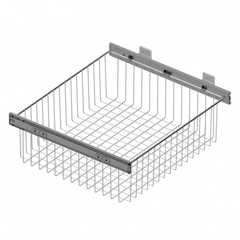 Draadmand / schuiflade Menage Confort met zelfsluitende zijgeleiders voor kastfront van 300 tot 600 mm