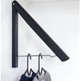 Milano Luxurious inklapbare garderobehouder/droogrek zwart -