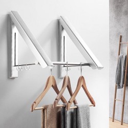Milano Luxurious inklapbare garderobehouder/droogrek zilver