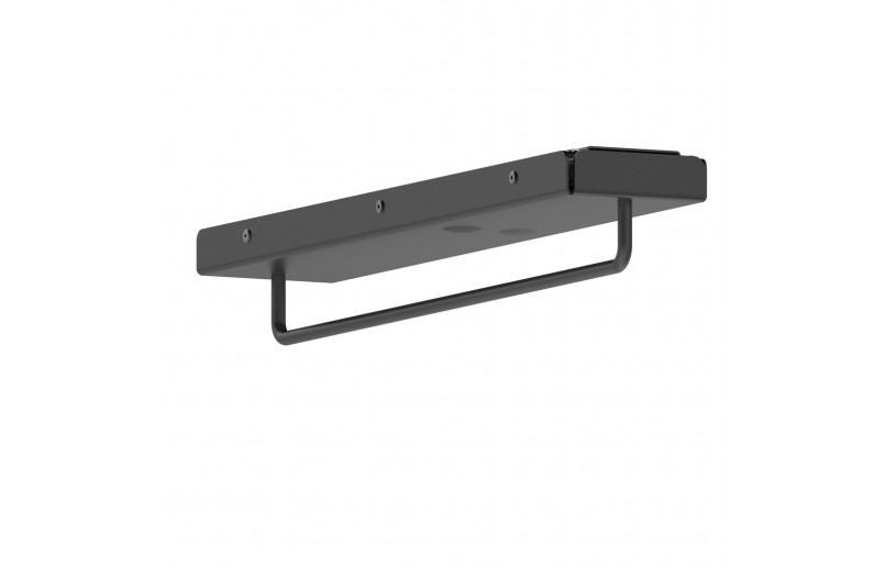 Garderobestang uittrekbaar antraciet  (extra zwaar model)  4 afmetingen