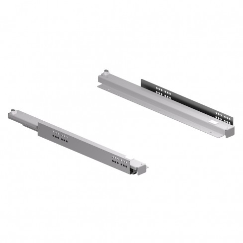 Geleiders voor een uittrekbaar schap (plank) zilver