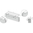 Greep Curve alu zwart 200 mmm