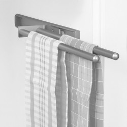 Handdoekhouder uittrekbaar aluminium 440 mm met 2 armen