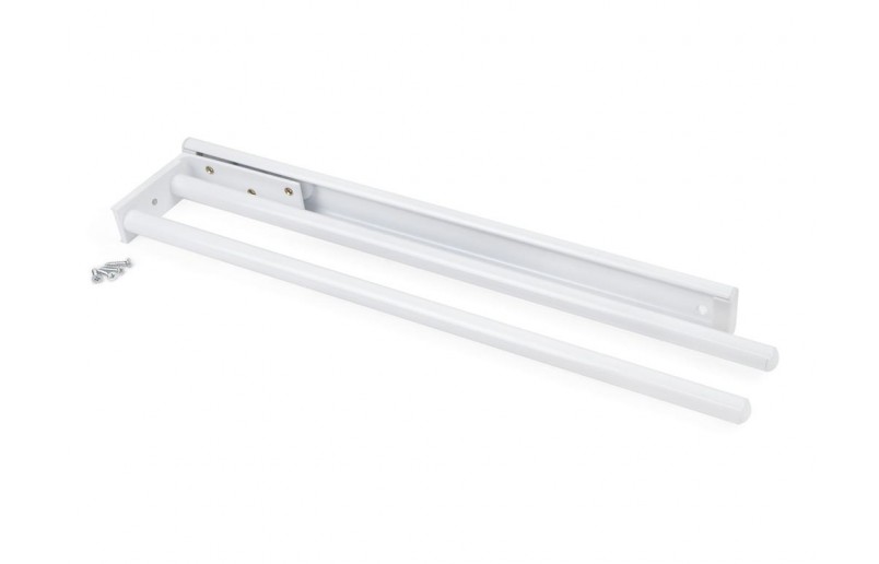 Handdoekhouder uittrekbaar aluminium 440 mm met 2 armen