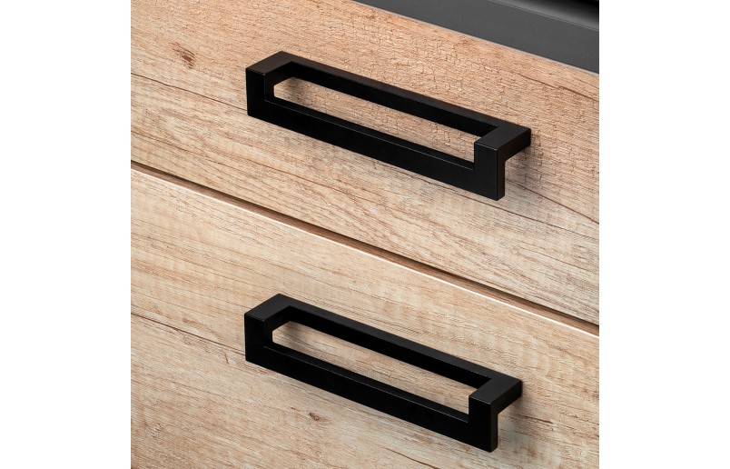 Greep Cleveland mat zwart 128 mm