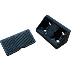 Hoekverbinder zwart, verpakking van 100 stuks
