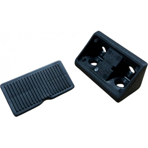 Hoekverbinder zwart, verpakking van 100 stuks