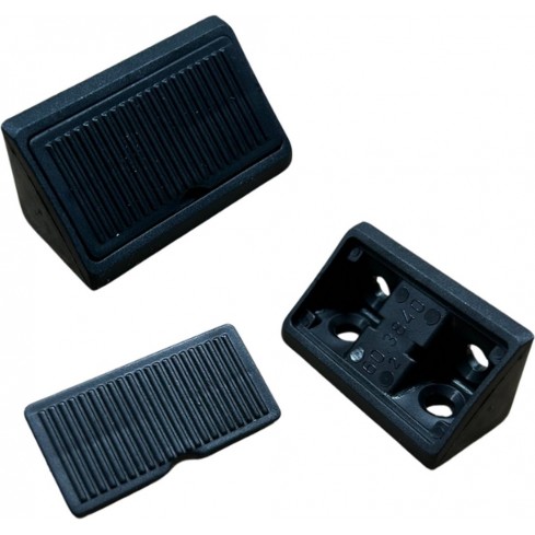Hoekverbinder zwart, verpakking van 100 stuks