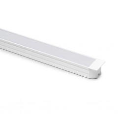 Aluminium inbouwprofiel smal voor ledstrips, wit