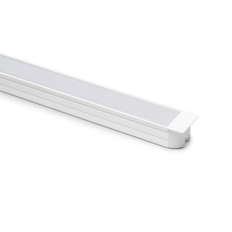 Aluminium inbouwprofiel smal voor ledstrips, wit