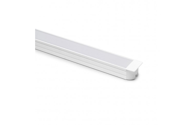 Aluminium inbouwprofiel smal voor ledstrips, wit