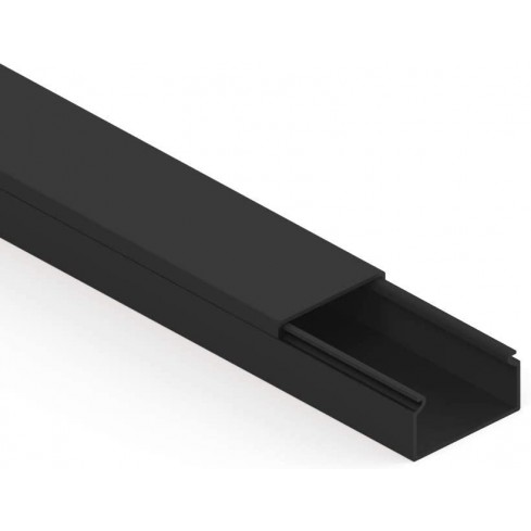 Kabelgoot zwart zelfklevend 35x15 mm  