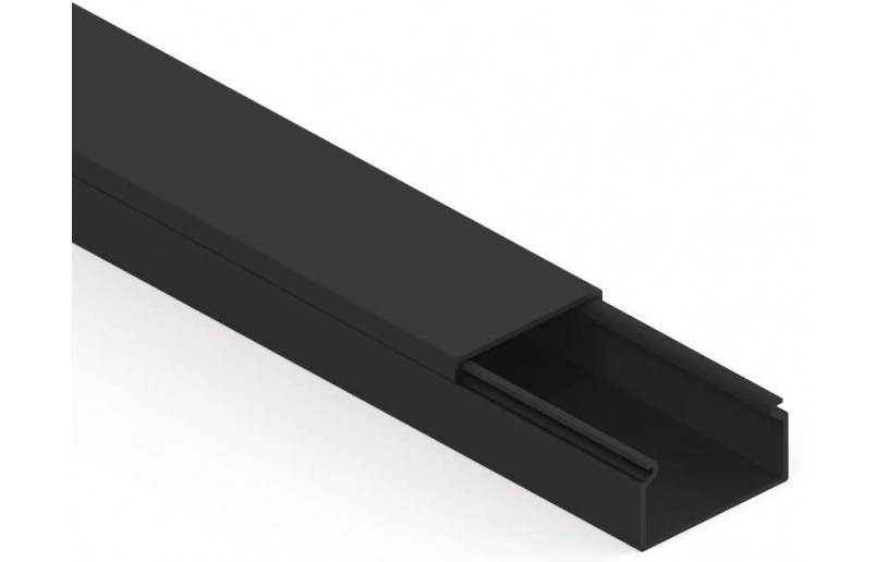 Kabelgoot zwart zelfklevend 35x15 mm  