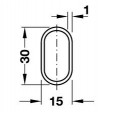 Kledingroede aluminium, lengte 90 - 120 -150 - 200 cm