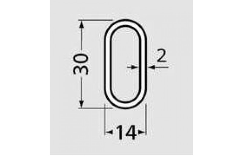 Kledingroede aluminium dikwandig,  lengte 90 - 120 -150 - 200 cm