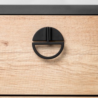 Knop Istanbul zwart 32 mm