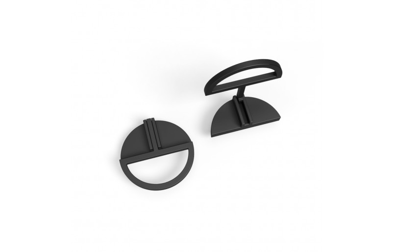 Knop Istanbul zwart 32 mm