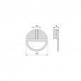 Knop Istanbul zwart 32 mm