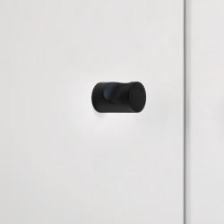 Knop Panama cilinder zwart 20 mm