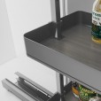 Uittrekframe draaibaar voor keukenkasten met hoogte 178 cm en kastbreedte 400 mm