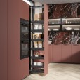 Uittrekframe draaibaar voor keukenkasten met hoogte 178 cm en kastbreedte 400 mm