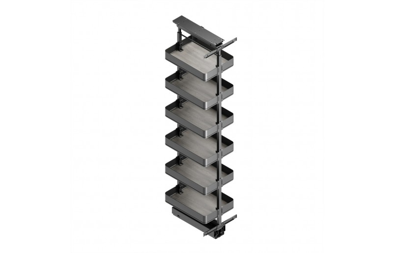 Uittrekframe draaibaar voor keukenkasten met hoogte 178 cm en kastbreedte 400 mm