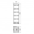Uittrekframe voor keukenkasten met hoogte 178 cm en kastbreedte 600 mm