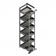 Uittrekframe voor keukenkasten met hoogte 178 cm en kastbreedte 600 mm
