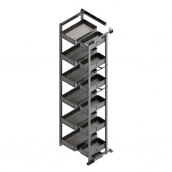 Uittrekframe voor keukenkasten met hoogte 178 cm en kastbreedte 600 mm